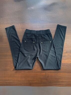 75% COTTON SKINNY PANT PULL ON FLAT FRONT POCKETS ELASTIC ONE SIZE≈ 2-8 Black